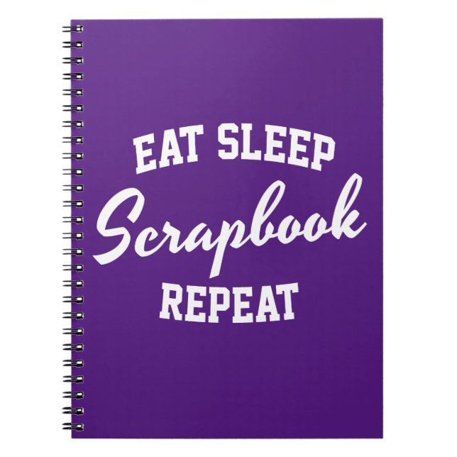 Cuaderno Comer Sleep Scrapbook Repetir Scrapbooking (Frente)