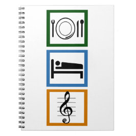 Cuaderno Comer Sleep Sing