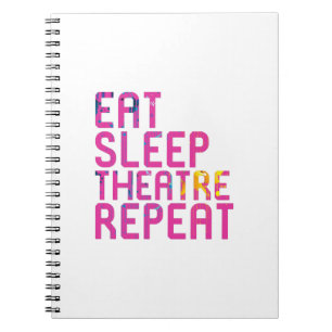 Cuaderno Comer un teatro de sueño repite tespia