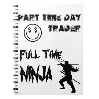 Cuaderno Comerciante de día por horas Ninja a tiempo