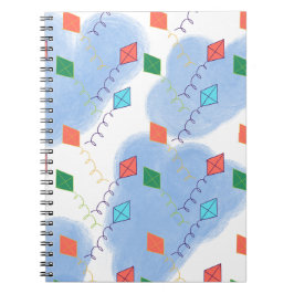 Cuaderno Cometas Caprichosas Patrón Cielo Multicolor