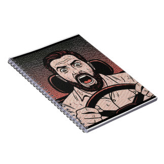 Cuaderno Cómic de Ira en la Carretera: Furia del Conductor 