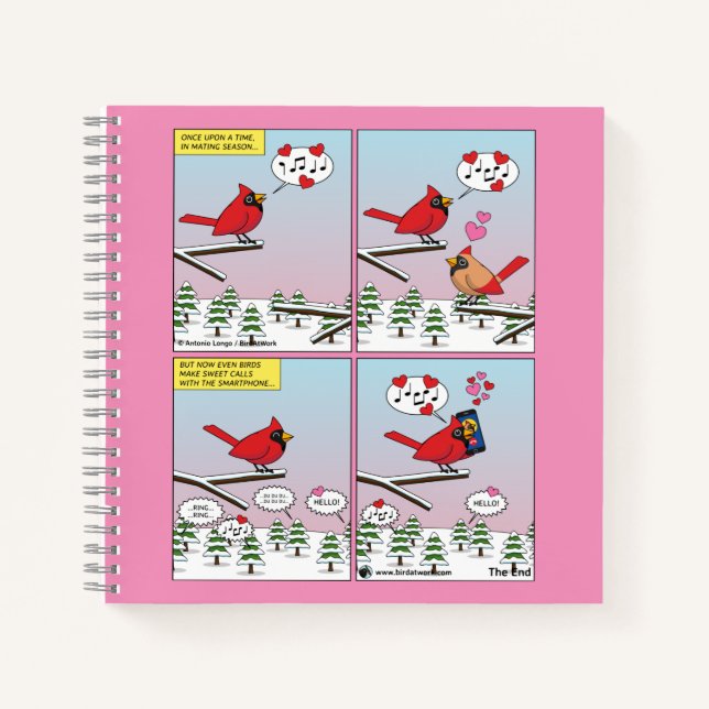 Cuaderno Cómic De Modernas Llamadas A La Aparición De Aves (Anverso)