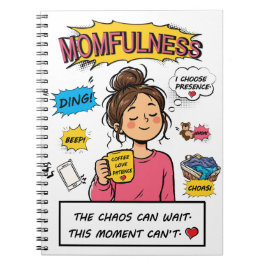 Cuaderno Cómic de Momfulness Arte de cita de mamá conscient