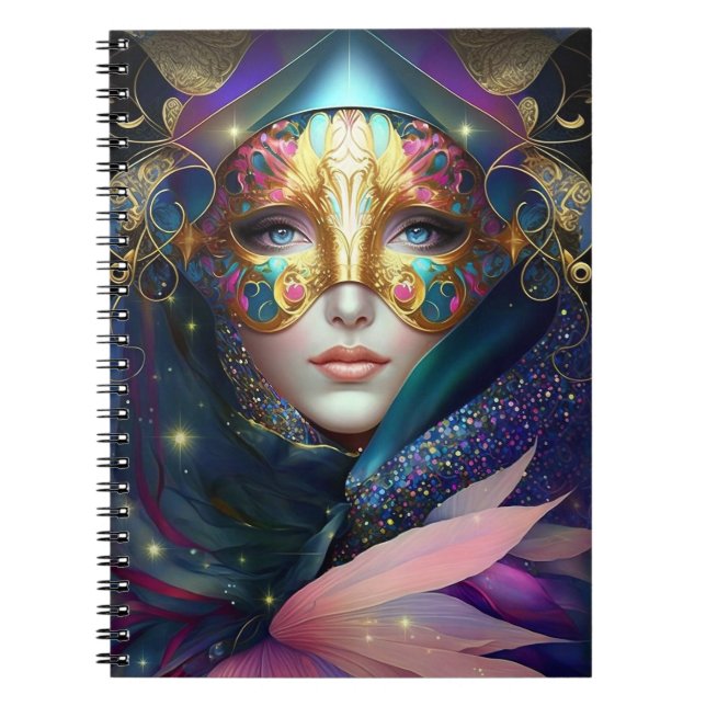 Cuaderno Cómic Masked Goddess Queen Fantasy Art Notebook (Frente)