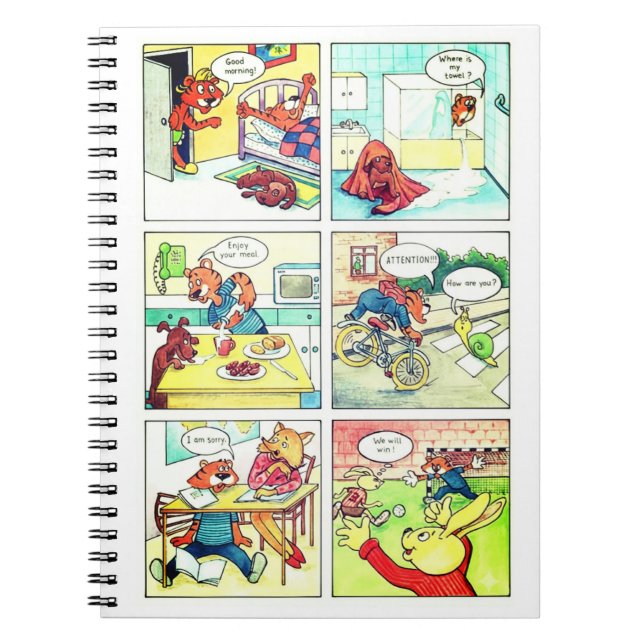 Cuaderno Comic mit einem kleinen Tiger (Frente)