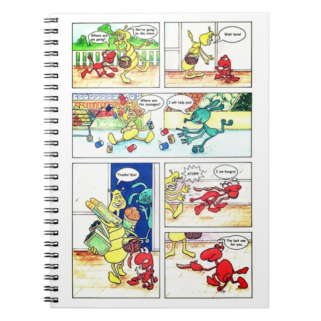 Cuaderno Comic mit Fantasy-Figuren (Frente)