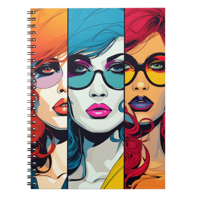Cuaderno Comic Pop Art Girl (Frente)