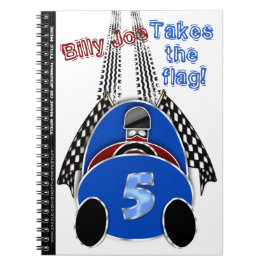 Cuaderno Comic Vintage Race Car - Personalizado