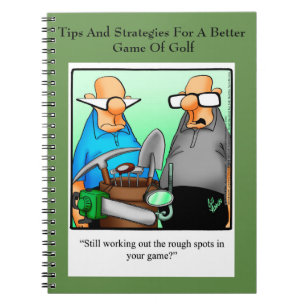 Cuaderno cómico de humor de golf divertido