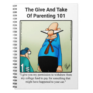 Cuaderno cómico de humor para padres