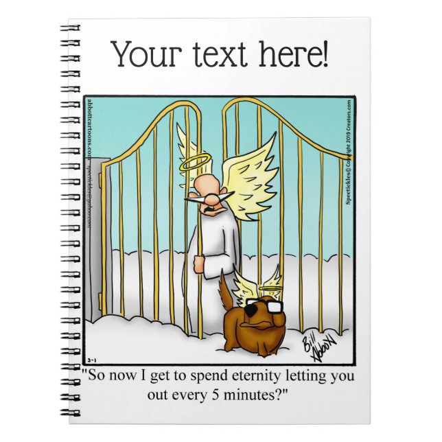 Cuaderno cómico de humor para perros adoradores (Frente)