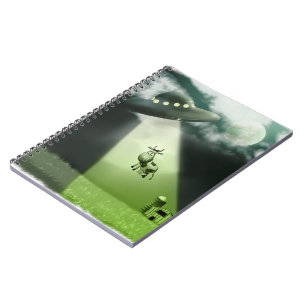 Cuaderno cómico de secuestro de vacas de OVNI