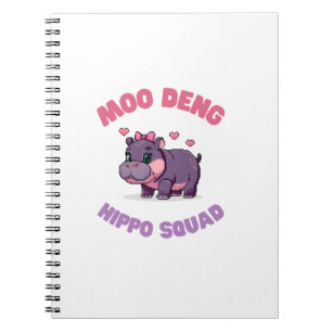 Cuaderno Cómico MOO DENG HIPPO SQUAD Hippo Revolution Zook