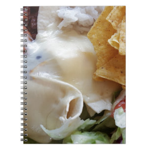 Cuaderno Comida divertida con queso fundido Nacho