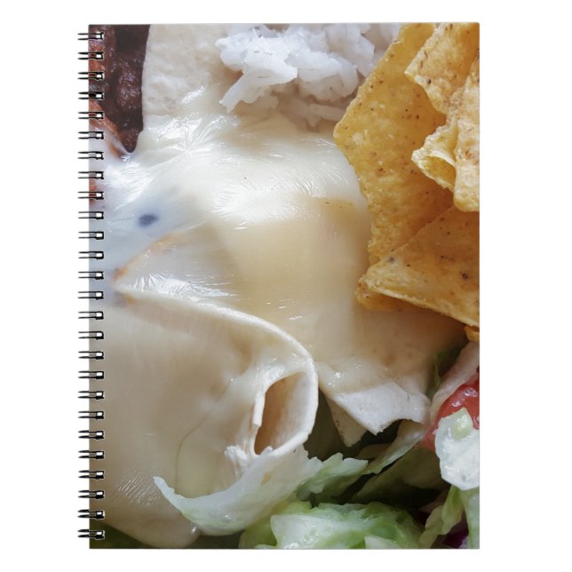 Cuaderno Comida divertida con queso fundido Nacho (Frente)