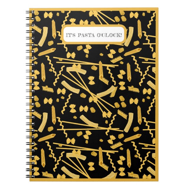 Cuaderno Comida italiana, patrón de pasta (Frente)