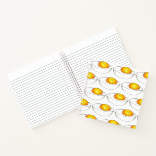 Cuaderno Comida para picnic de huevo de color amarillo clás