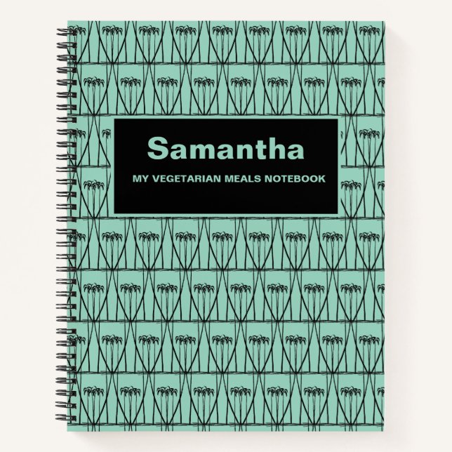 Cuaderno Comidas vegetarianas de silueta, finas y suaves (Anverso)