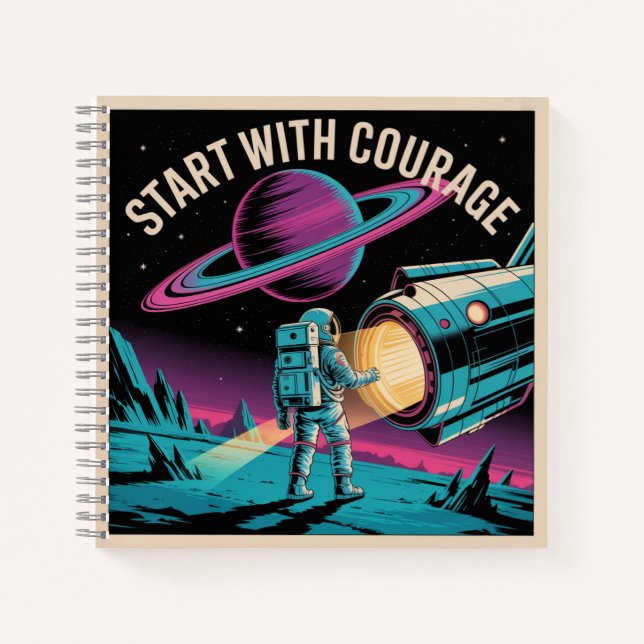 Cuaderno Comienza Con Coraje (Anverso)