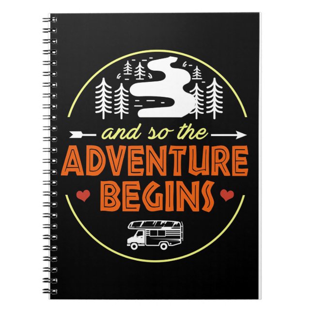 Cuaderno Comienza la aventura del camping feliz (Frente)