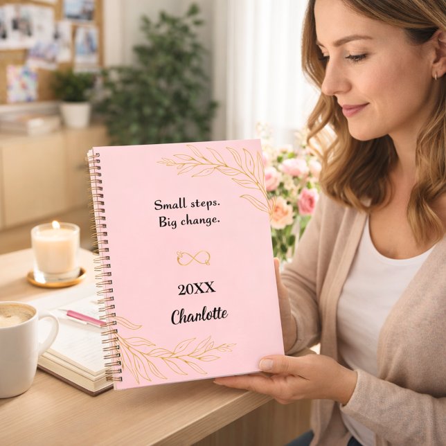 Cuaderno Comillas inspiradoras de oro rosa (Subido por el creador)