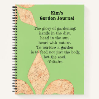 Cuaderno comillas inspiradoras Fleur de lis Garden Journal