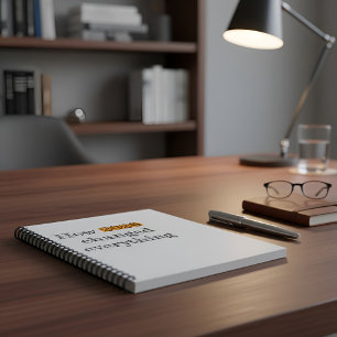 Cuaderno Cómo 2026 lo cambió todo Nota de tipografía modern