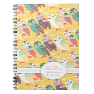 Cuaderno ¿Cómo ahora pequeños búhos? Texto personalizado