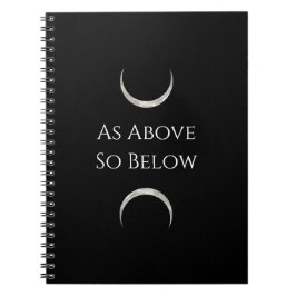 Cuaderno Como arriba, muy por debajo del bloc de notas