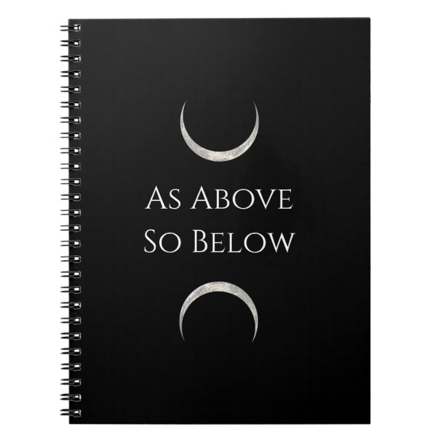 Cuaderno Como arriba, muy por debajo del bloc de notas (Frente)