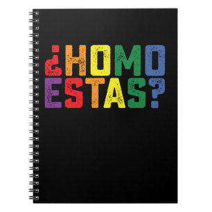 Cuaderno Cómo Estás Español Mexicano Divertido Orgullo Gay