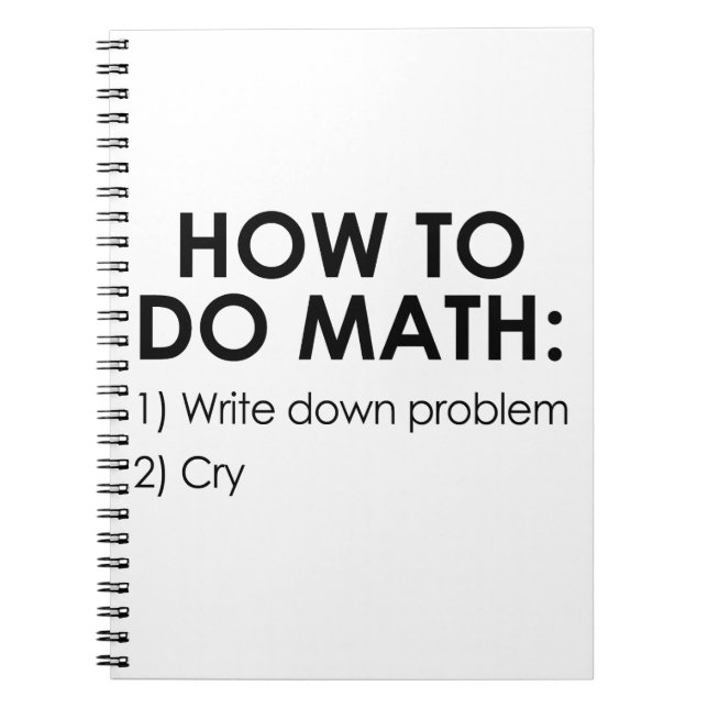 Cuaderno Cómo hacer matemáticas (Frente)