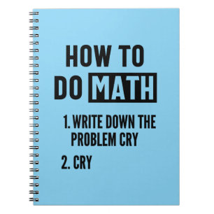 Cuaderno Cómo hacer una cita graciosa de matemáticas