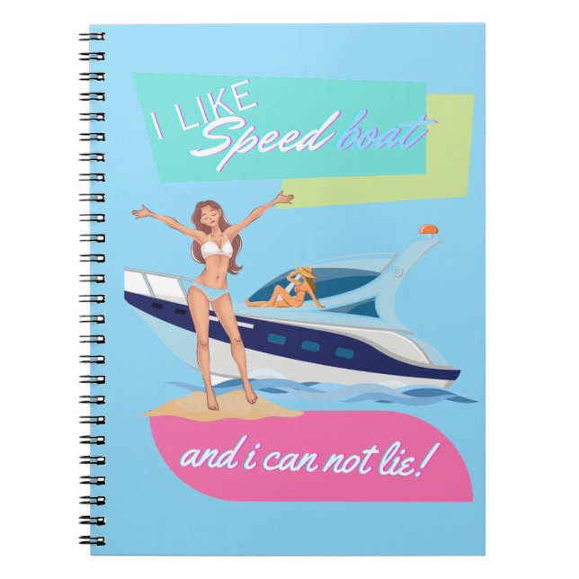 Cuaderno como lancha rápida  (Frente)