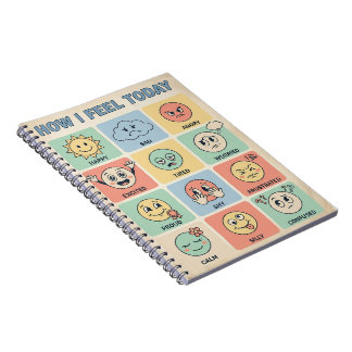 Cuaderno Cómo me siento hoy - Diario de humor personalizabl