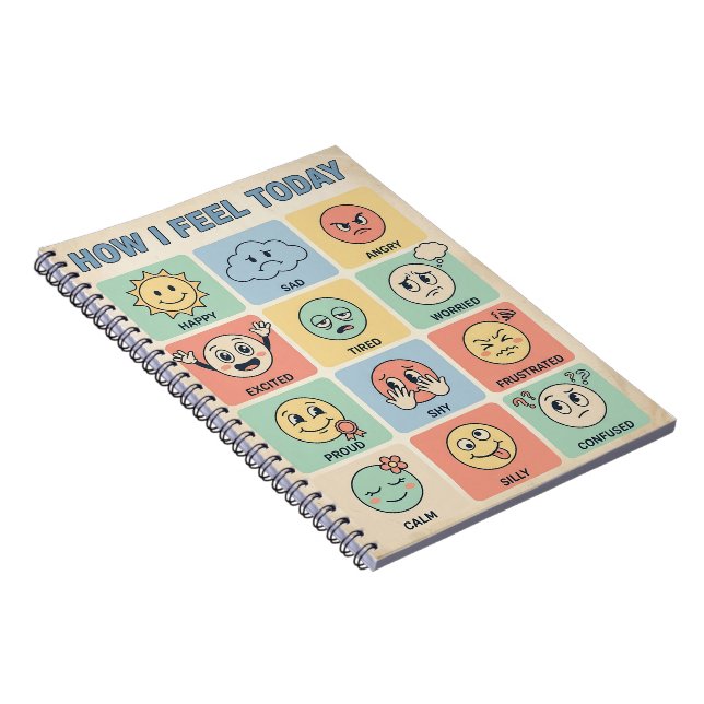 Cuaderno Cómo me siento hoy - Diario de humor personalizabl (Lado Derecho)