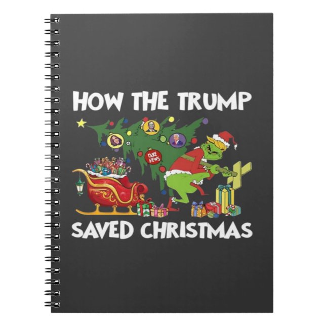 Cuaderno Cómo salvó Trump a los Navidades (Frente)
