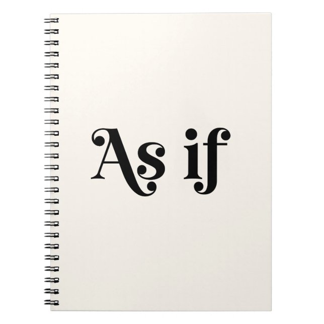 Cuaderno Como si (Frente)