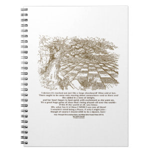 Cuaderno Como un juego grande del tablero de ajedrez del