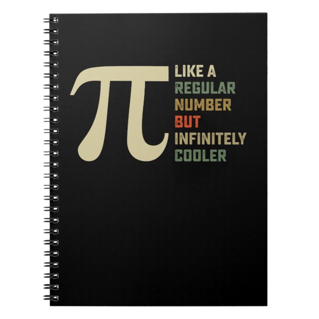 Cuaderno Como un número regular pero infinitamente más geni (Frente)