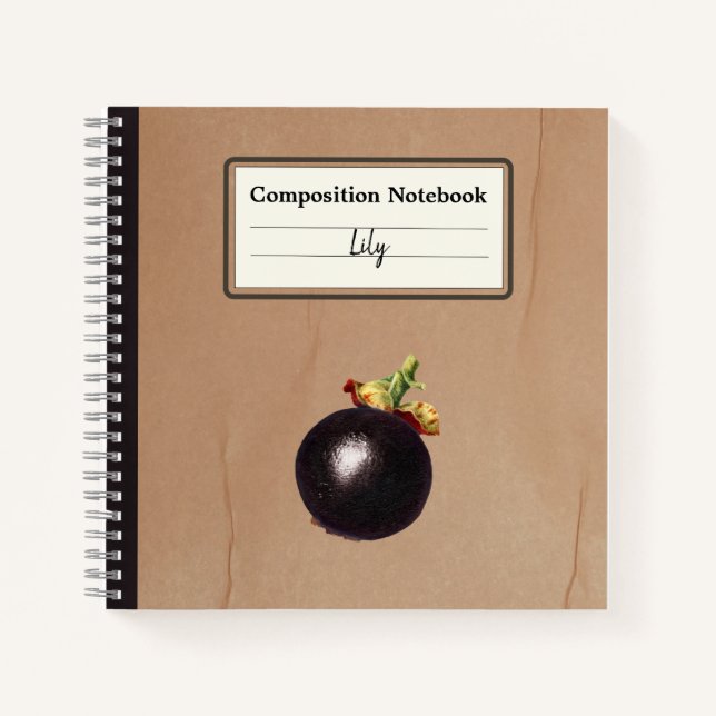 Cuaderno Comp. personalizado del Ilustracion de Mangosteen  (Anverso)