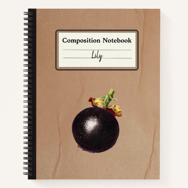 Cuaderno Comp. personalizado del Ilustracion de Mangosteen  (Anverso)