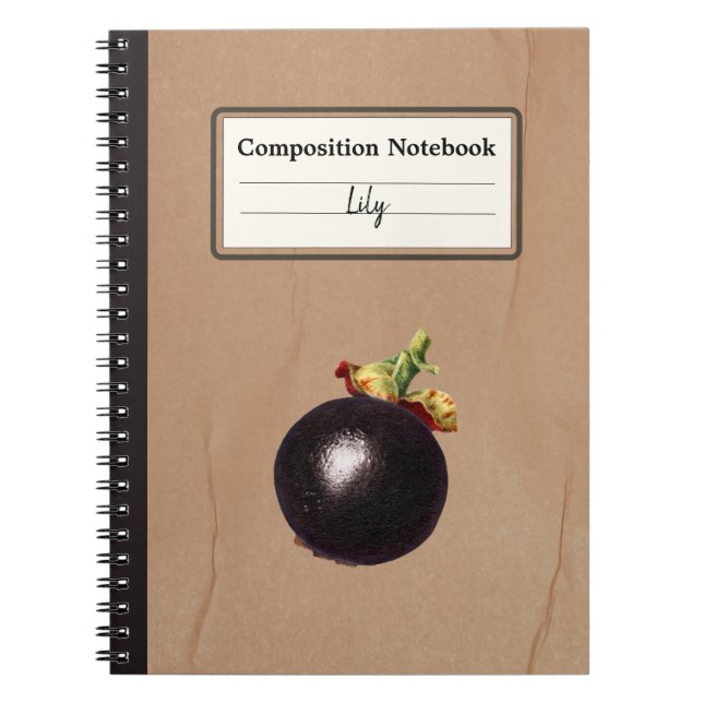 Cuaderno Comp. personalizado del Ilustracion de Mangosteen  (Frente)
