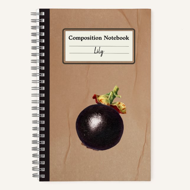 Cuaderno Comp. personalizado del Ilustracion de Mangosteen  (Anverso)