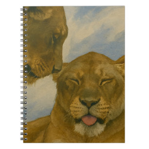 Cuaderno Compañera de la leona en luz dorada