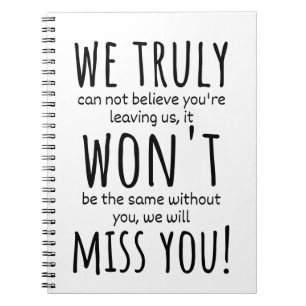 Cuaderno compañera de trabajo se va para las mujeres, compa