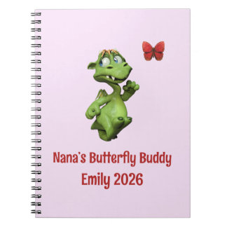 Cuaderno Compañera Mariposa de Nana Nombre de Niña Personal