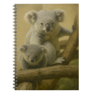 Cuaderno Compañeros Koala - Impresión de arte de vida silve