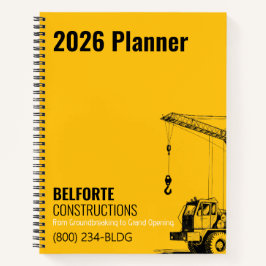 Cuaderno Compañía de Construcción, Diseño de Grulla Amarill